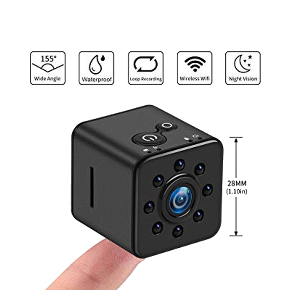 Discrimineren Bloedbad overschot Waterproof Mini Cube Wi-Fi Camera with Night Vision & Wide Angle - SSS Corp.