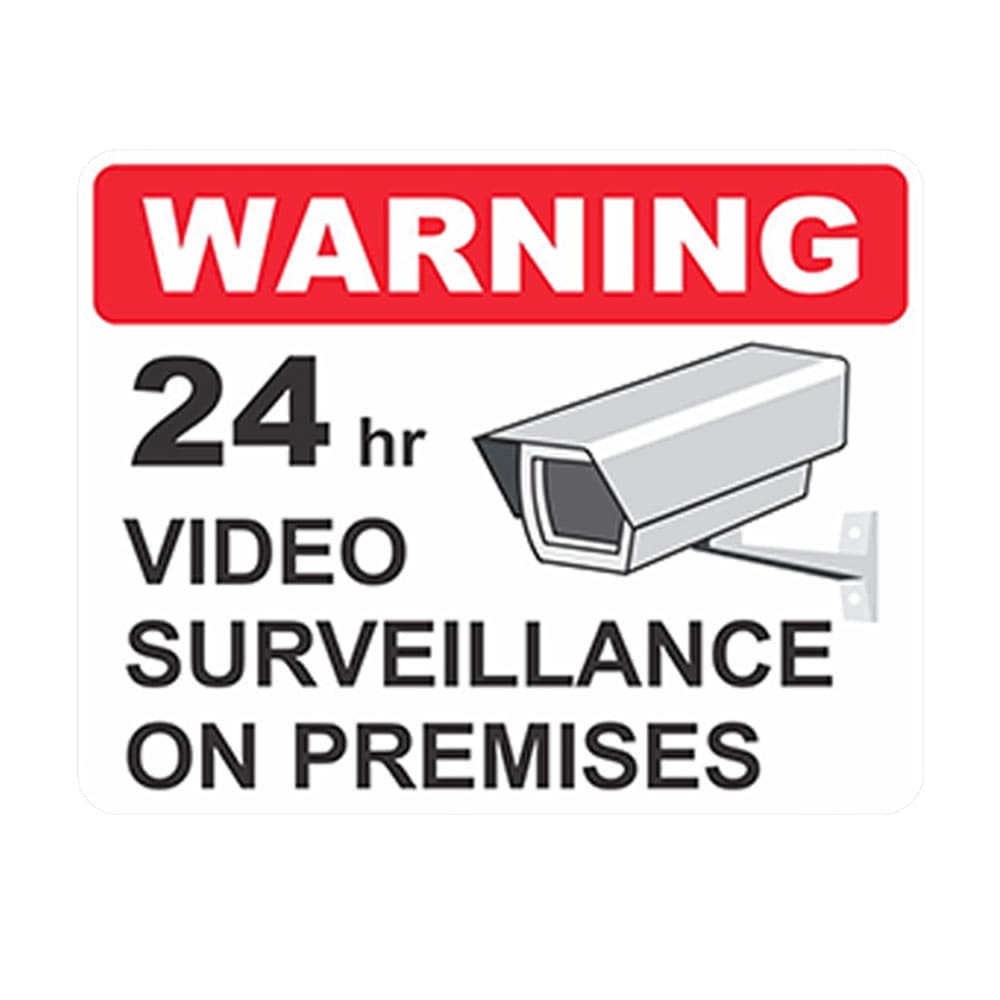 Video Surveillance Notice Sign - Camera Warning Decal - SSS Corp.