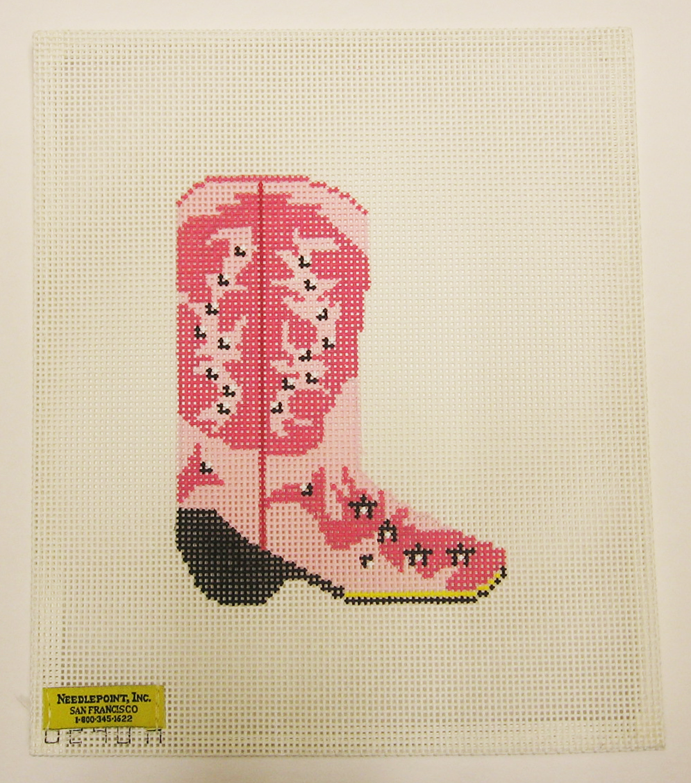 Needlepoint Cowboy Boot Canvas – Needlepoint Inc