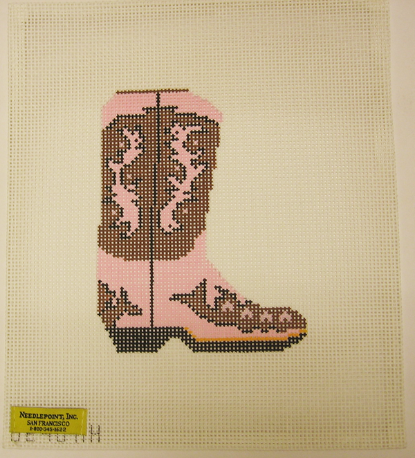 Needlepoint Cowboy Boot Canvas – Needlepoint Inc