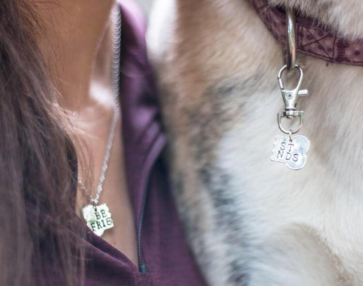 dog and owner best friend necklace