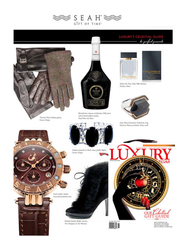 SEAH's® watches and astrology influenced jewelry featured in November's issue of Luxury Las Vegas