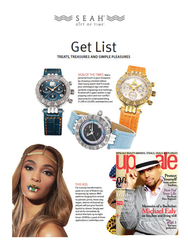 Upscale Magazine features SEAH® watches