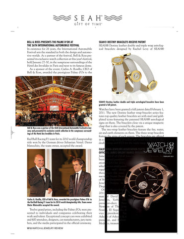 Watch Jewely Magazine features SEAH® watches