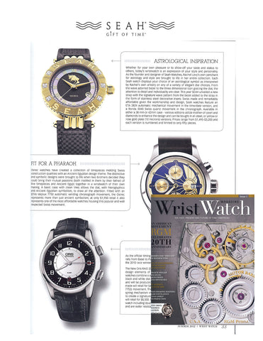 Wrist Watch Magazine Features SEAH® Designs
