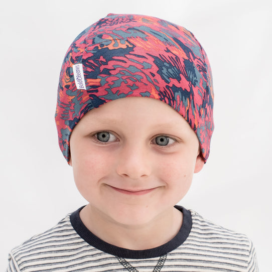 Boy's Camouflage Multi Colour Liberty Bold Beanies Chemo Alopecia Hat
