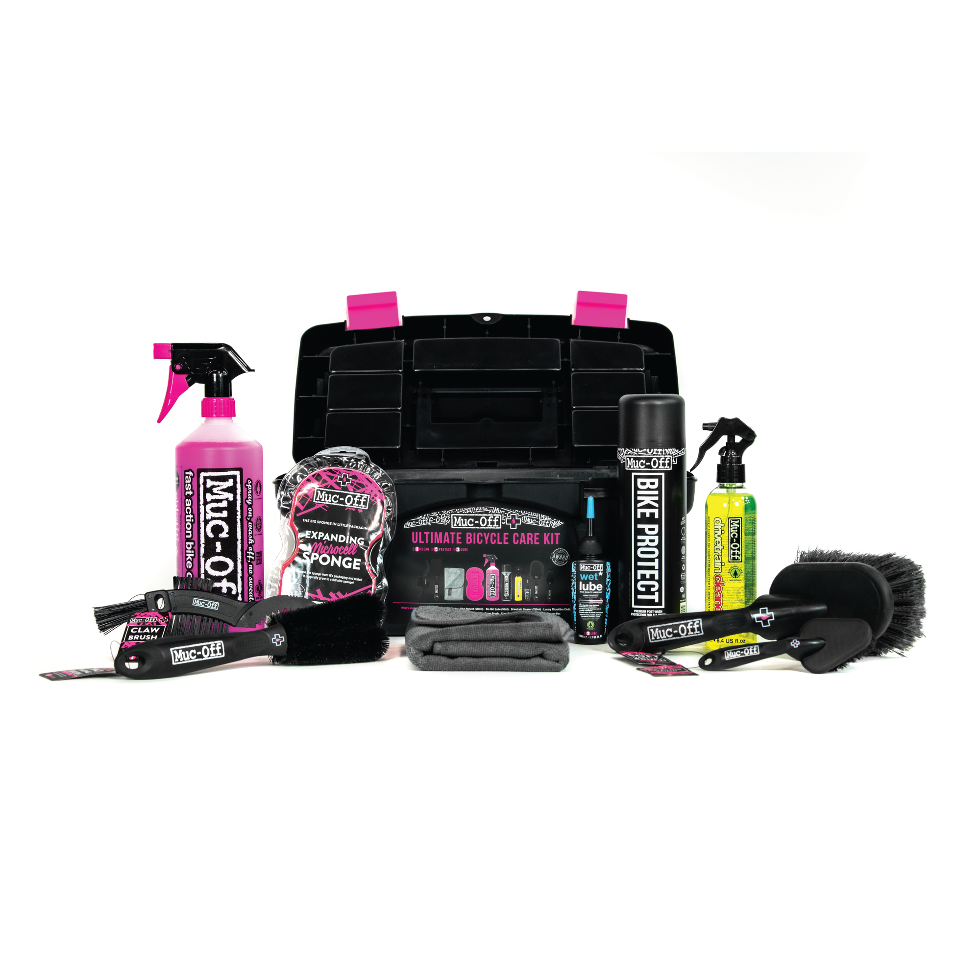 Le kit de nettoyage Muc-Off Bike Care Essentials Starter chez Cyclable