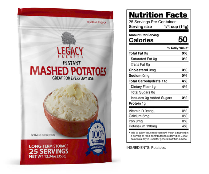 User added: USDA U.S. Department of Agriculture, Instant Mashed Potatoes  Flakes: Calories, Nutrition Analysis & More