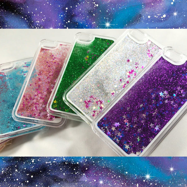 Liquid glitter stars quicksand iPhone 5 5S Case – Sharbathi