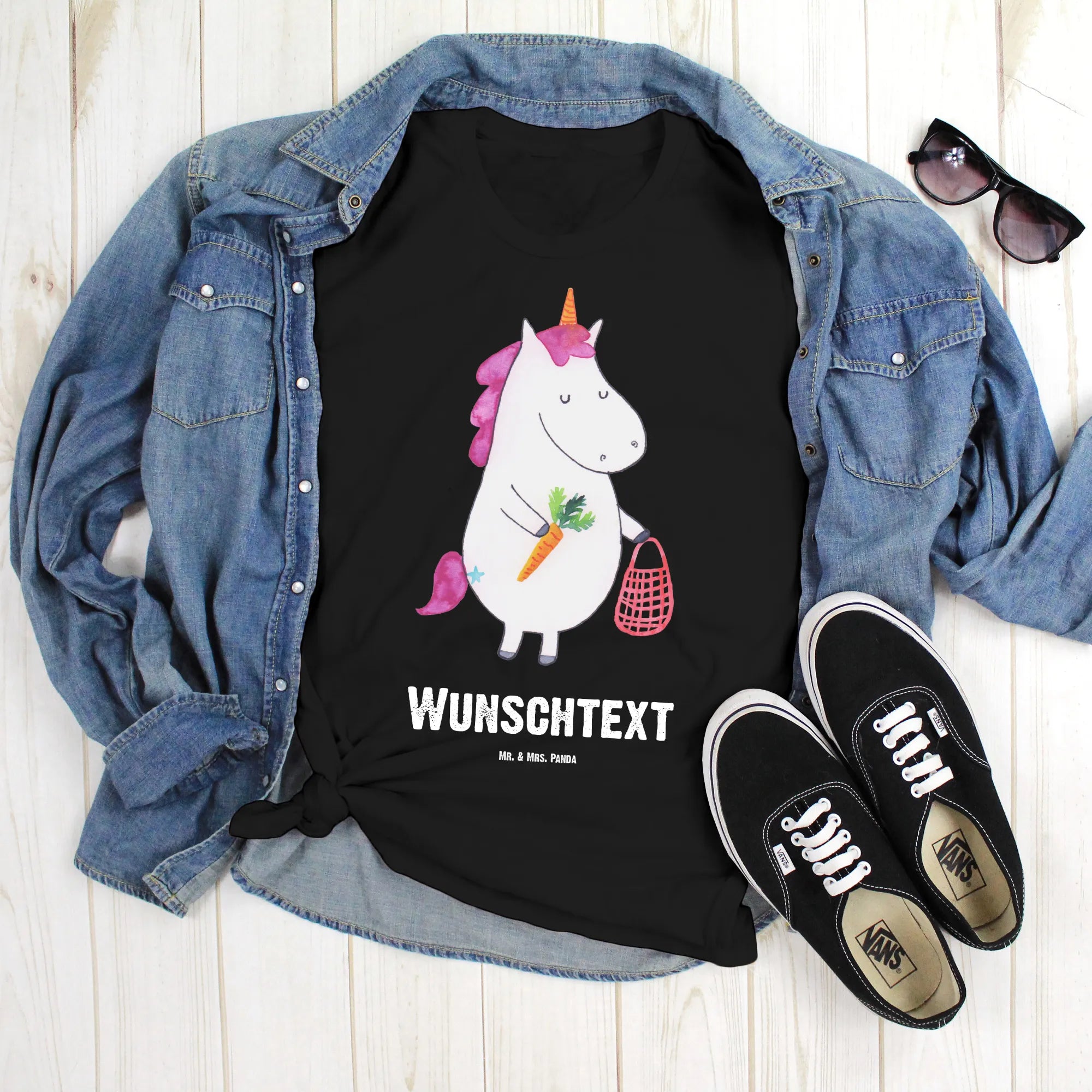 Personalisiertes T-Shirt Einhorn Gemüse - Personalisierte Geschenke