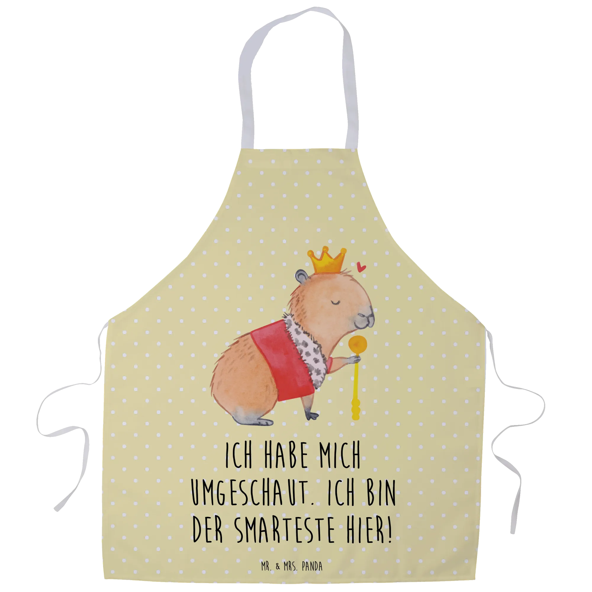 Kochschürze Capybara König - Geschenk Gute Laune Tiere Grillschürze Männer