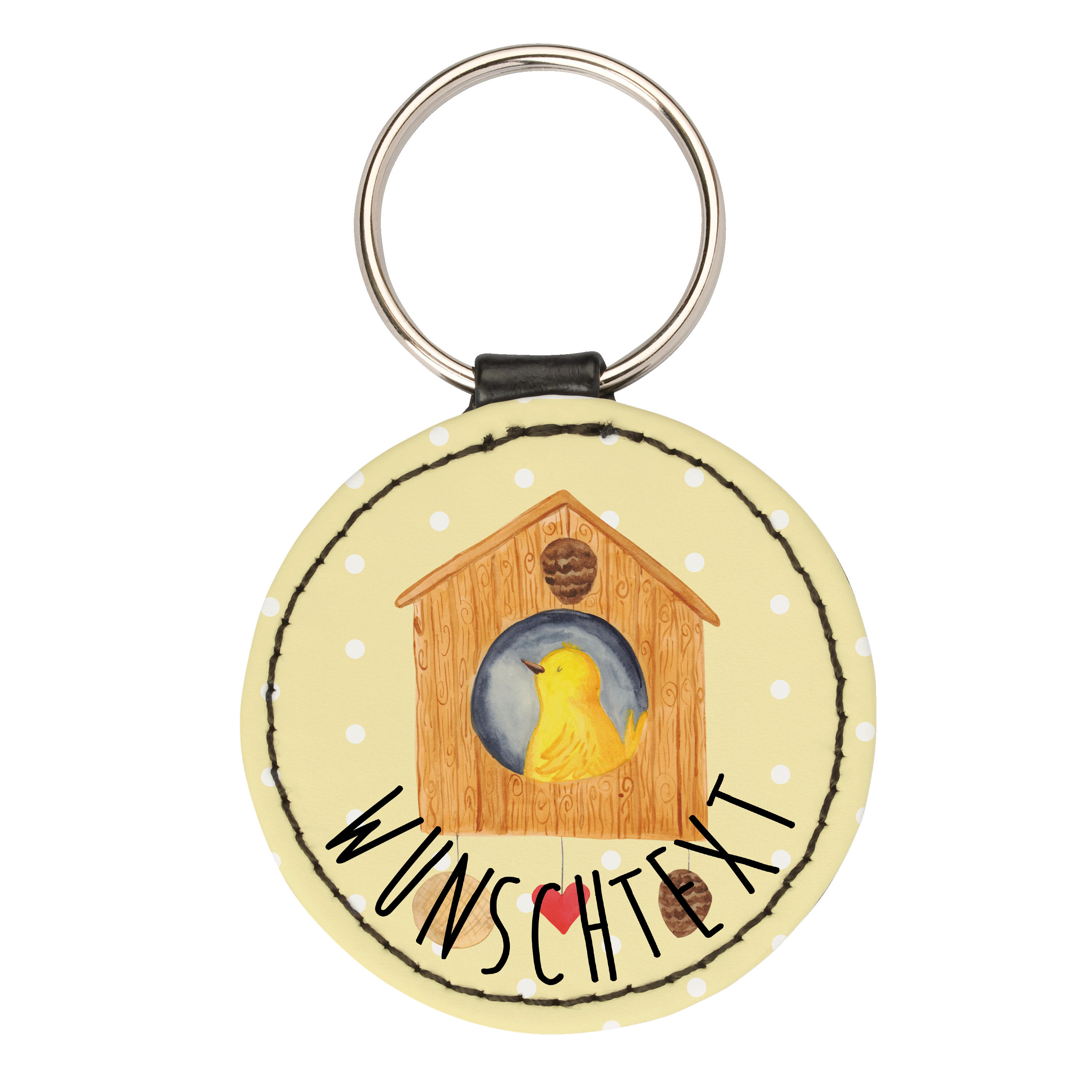 Personalisierter Schlüsselanhänger Vogel Haus - Personalisierte Geschenke Tiere