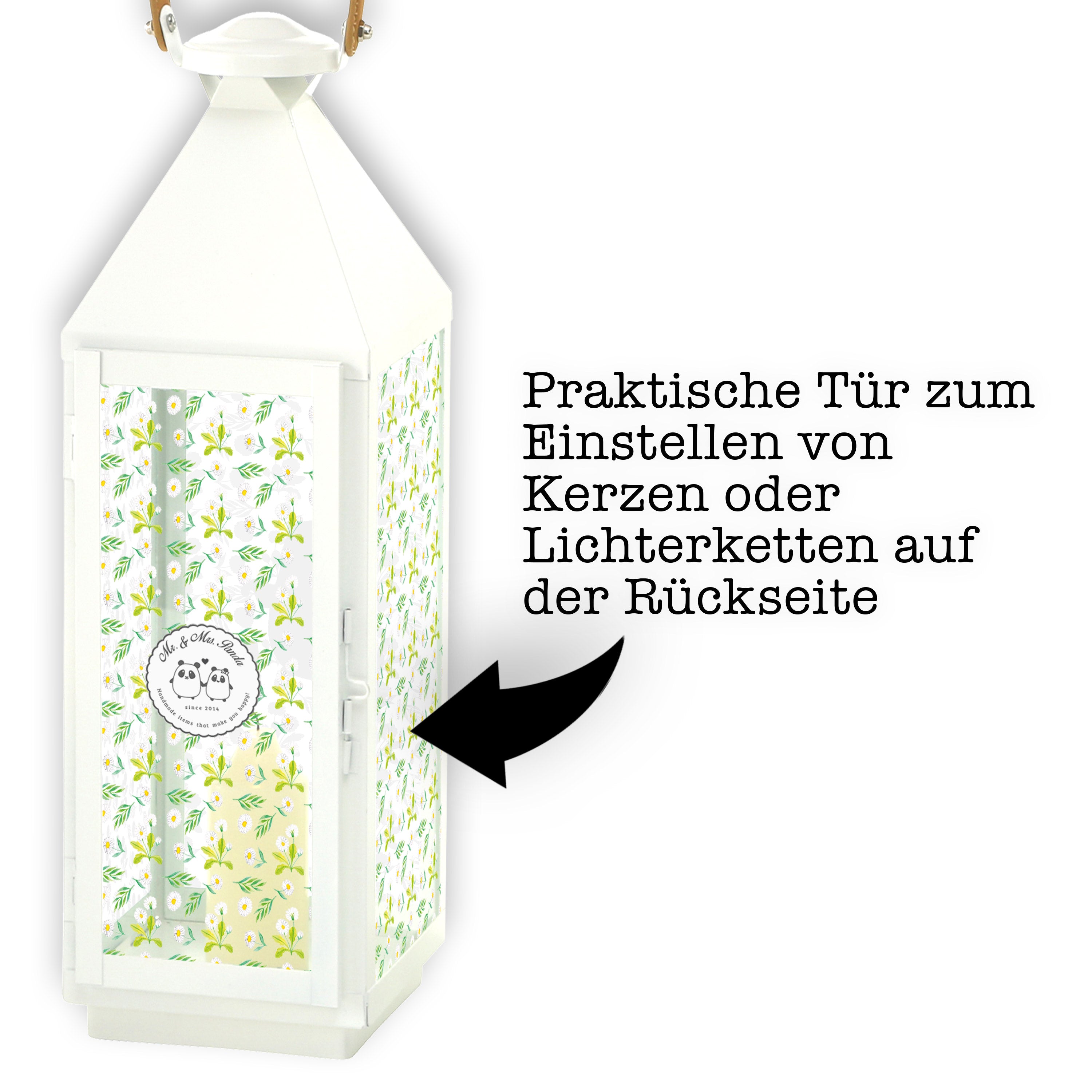 XL Deko Laterne Katze Wasserglas - Geschenk Katzenhalter XXL Laternen Kater