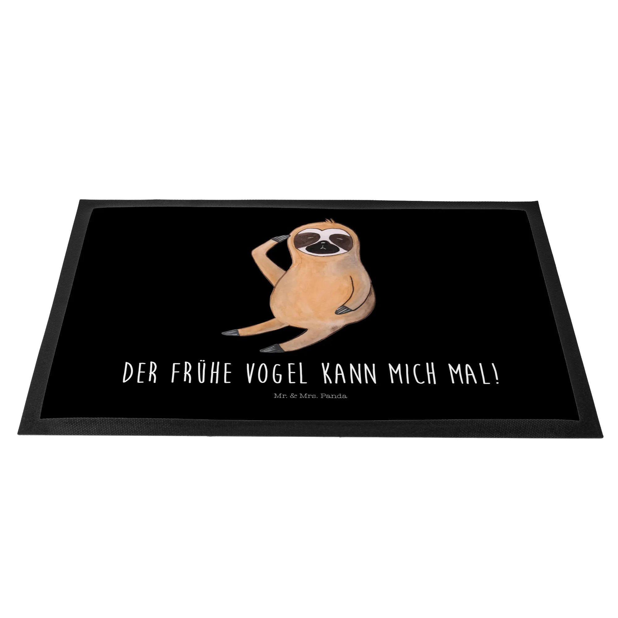 Fußmatte Faultier Vogel - Geschenk Haustürmatte Spinner Motivfußmatte