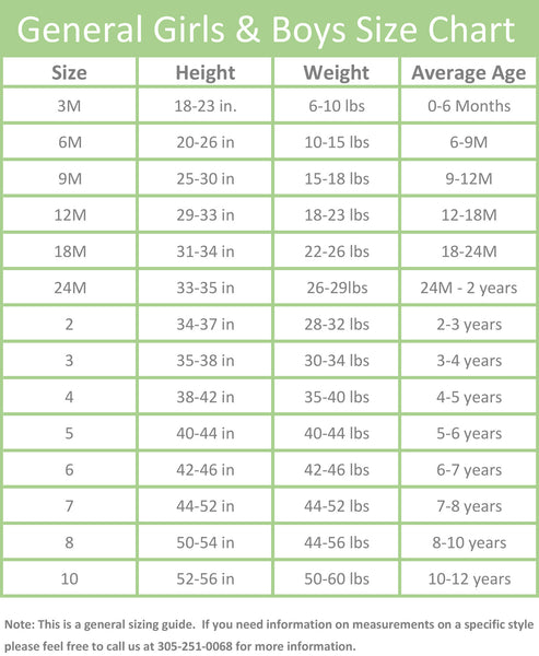 BeMine Collection Size Chart