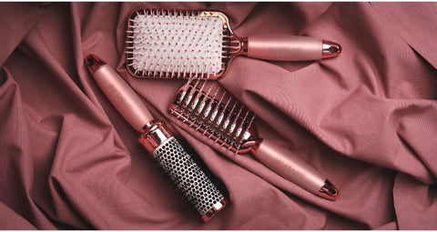 Rose Gold Hair Brush Set