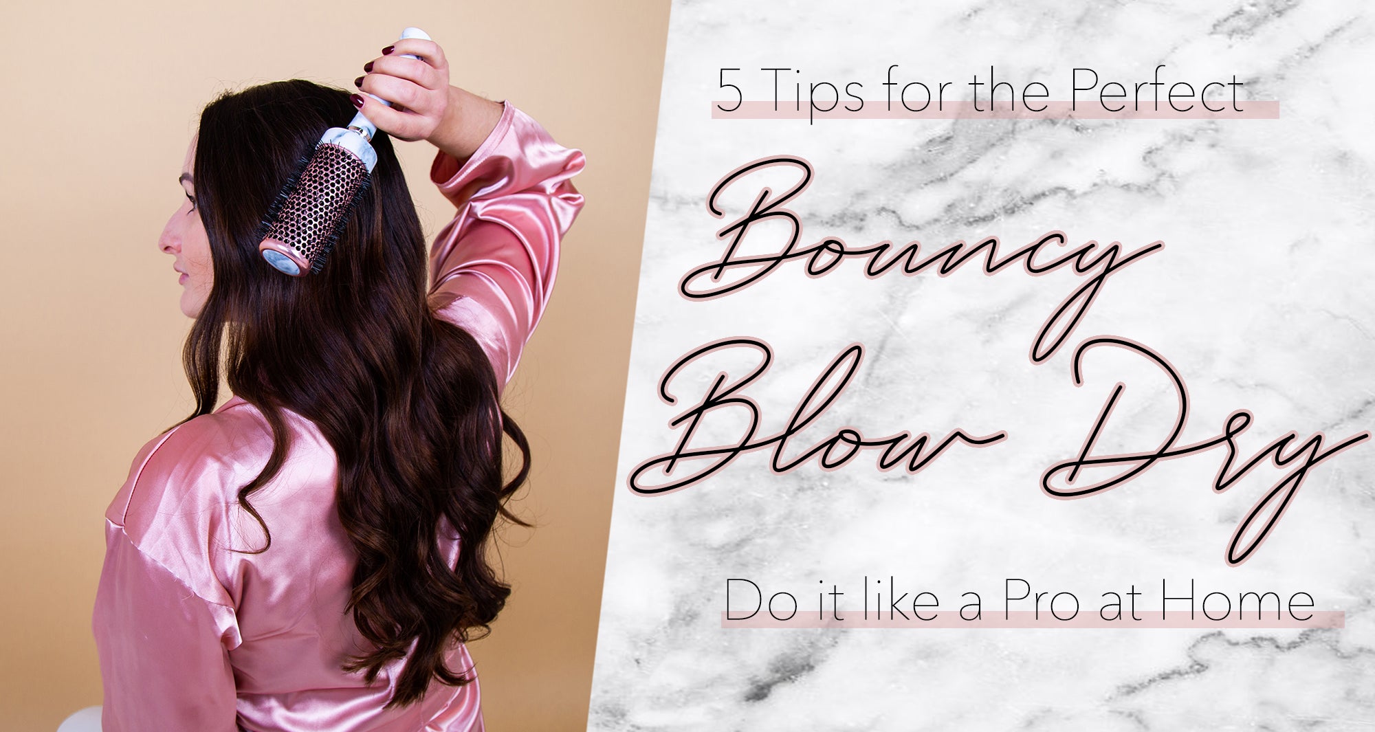 how to do a bouncy blow dry at home