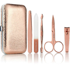 best manicure set for travel girls women rose gold stocking filler Christmas gift beauty nail kit