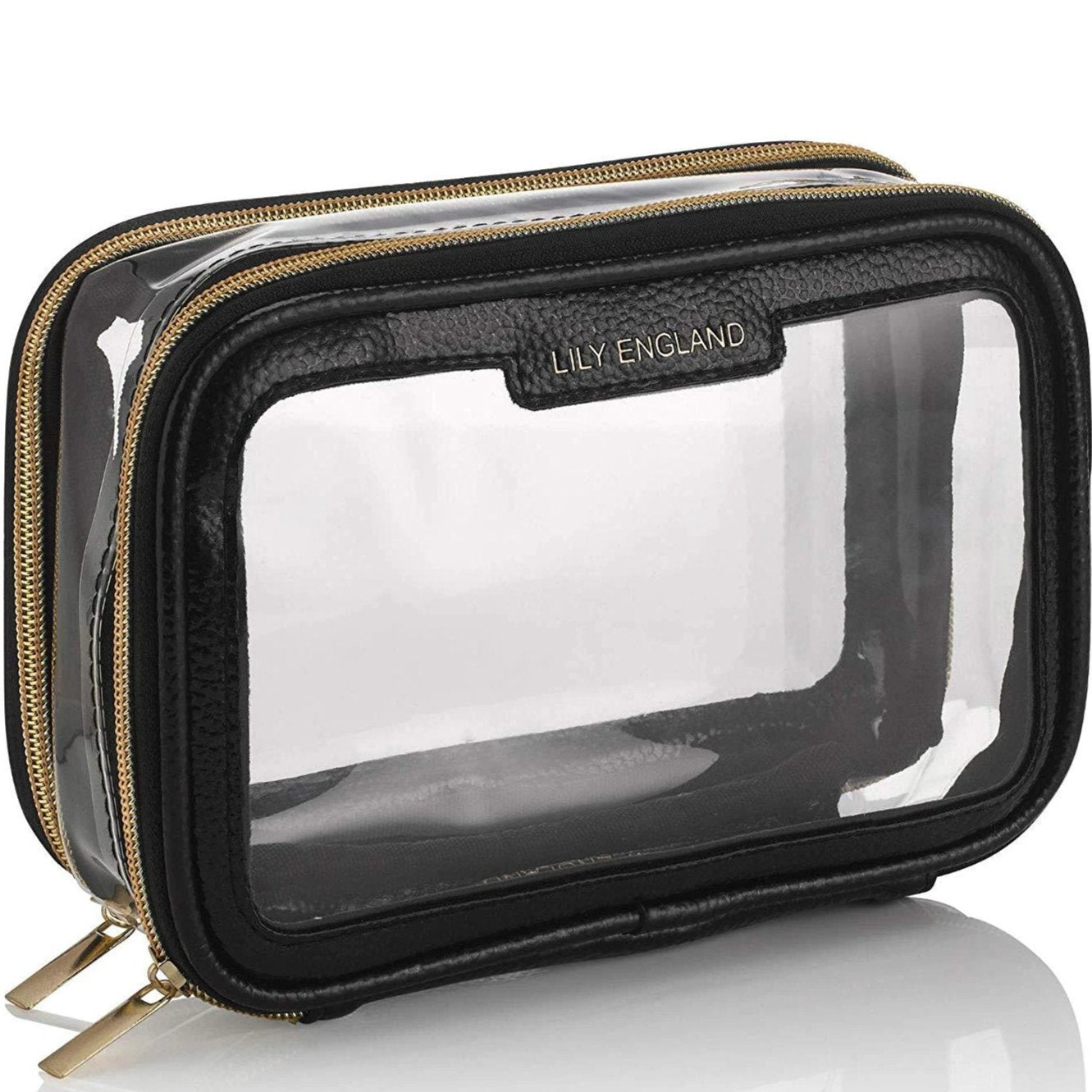 small clear travel makeup bag