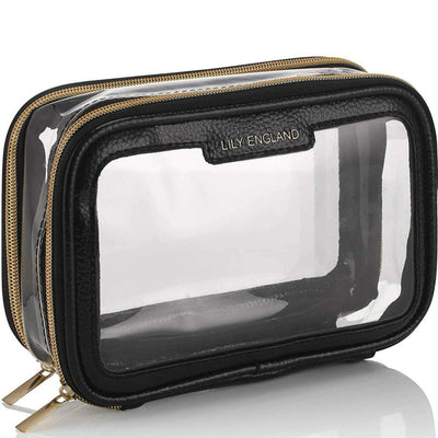 Clear Travel Bag - Black & Gold | Lily England | Reviews on Judge.me