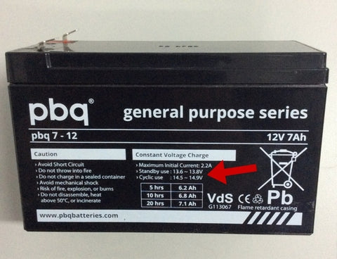 Intercel pbq 7Ah battery