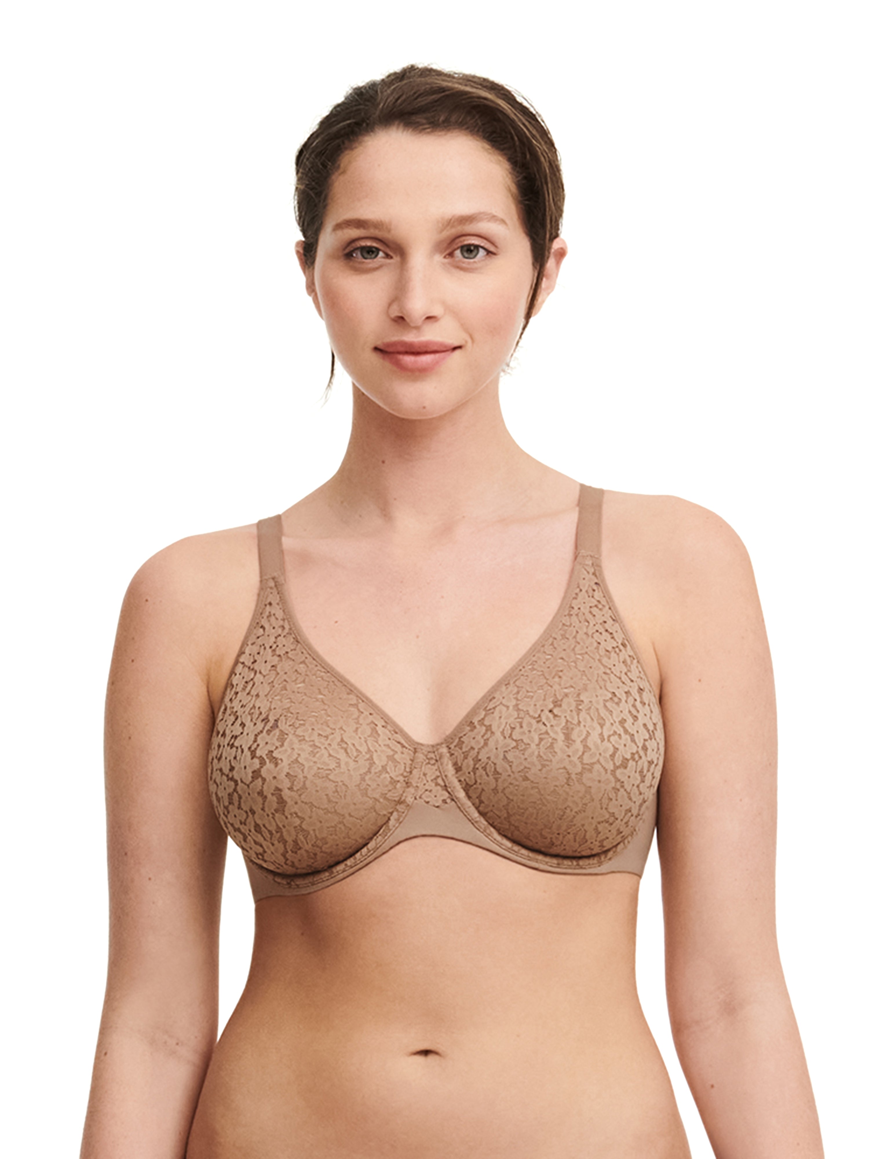 Chantelle Norah Molded Underwire Bra- Coffee Latte – Sheer