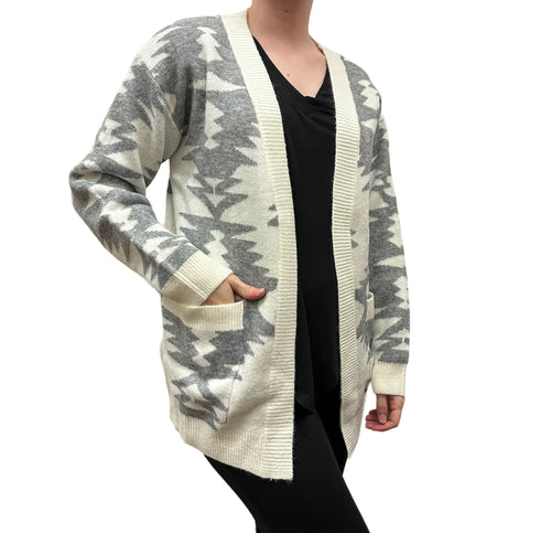 Enkay Open Front Fleece Cardigan