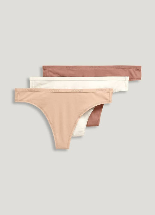 Jockey Organic Cotton Thong - 3 Pack