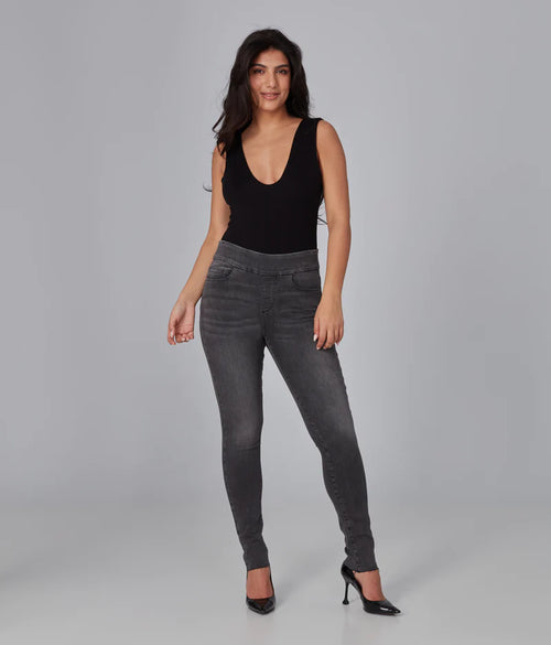 Anna High Rise Pull-On Jeans 28" Inseam - Smokey Grey