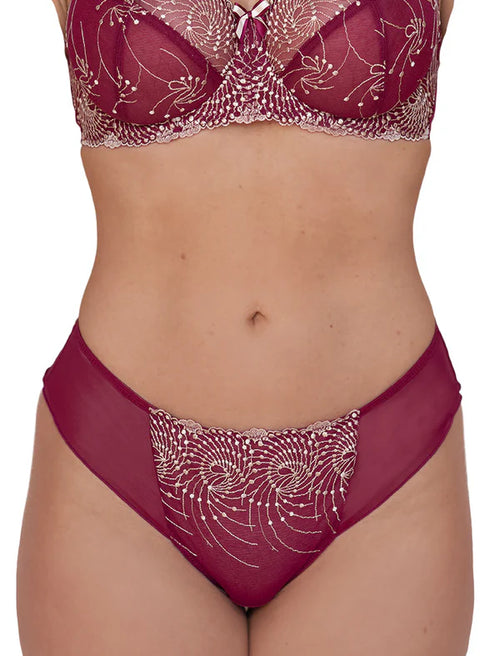 Nicole Lace Tanga - Red Moonlight