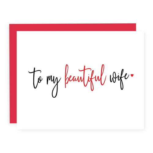 BEAUTIFUL WIFE  CARD