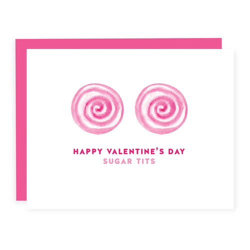 HAPPY VALENTINE'S DAY SUGAR TITS CARD