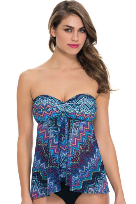 Your Profile strapless Tankini Top