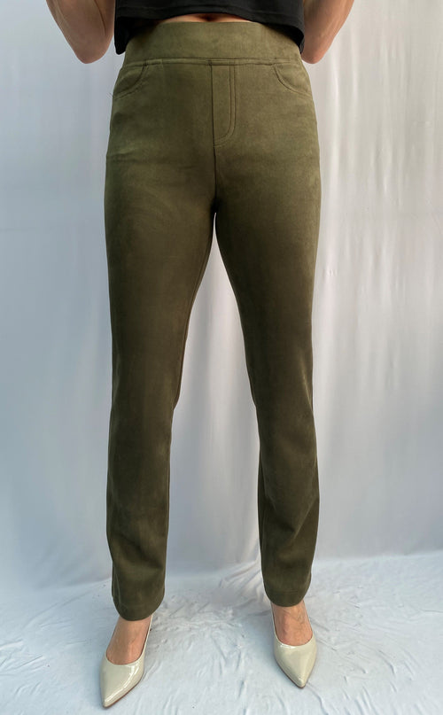 Suede Western Style Pants