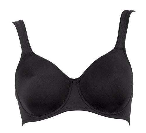 Twin Seamless Underwire Bra - Black