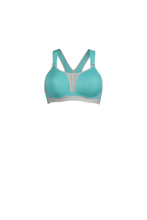 Maximum Support - DynamiXstar Racerback Sports Bra - Pool Blue