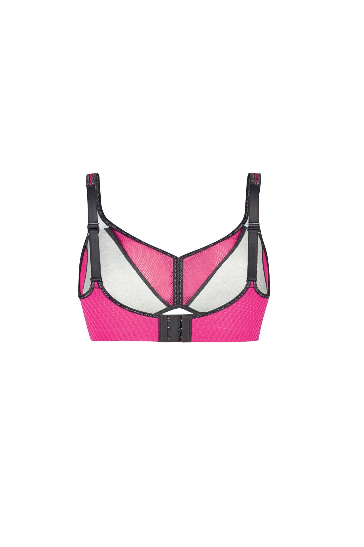 Anita Air Control Delta Pad Sports Bra in Pink/Anthracite