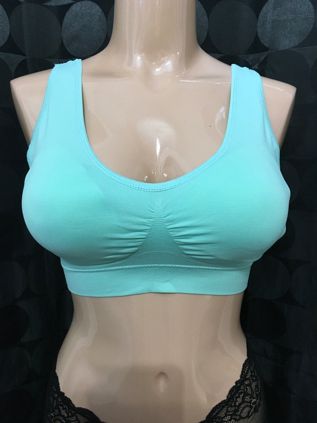 Coobie Seamless V-Neck with Lace Bra, Periwinkle at  Women's Clothing  store