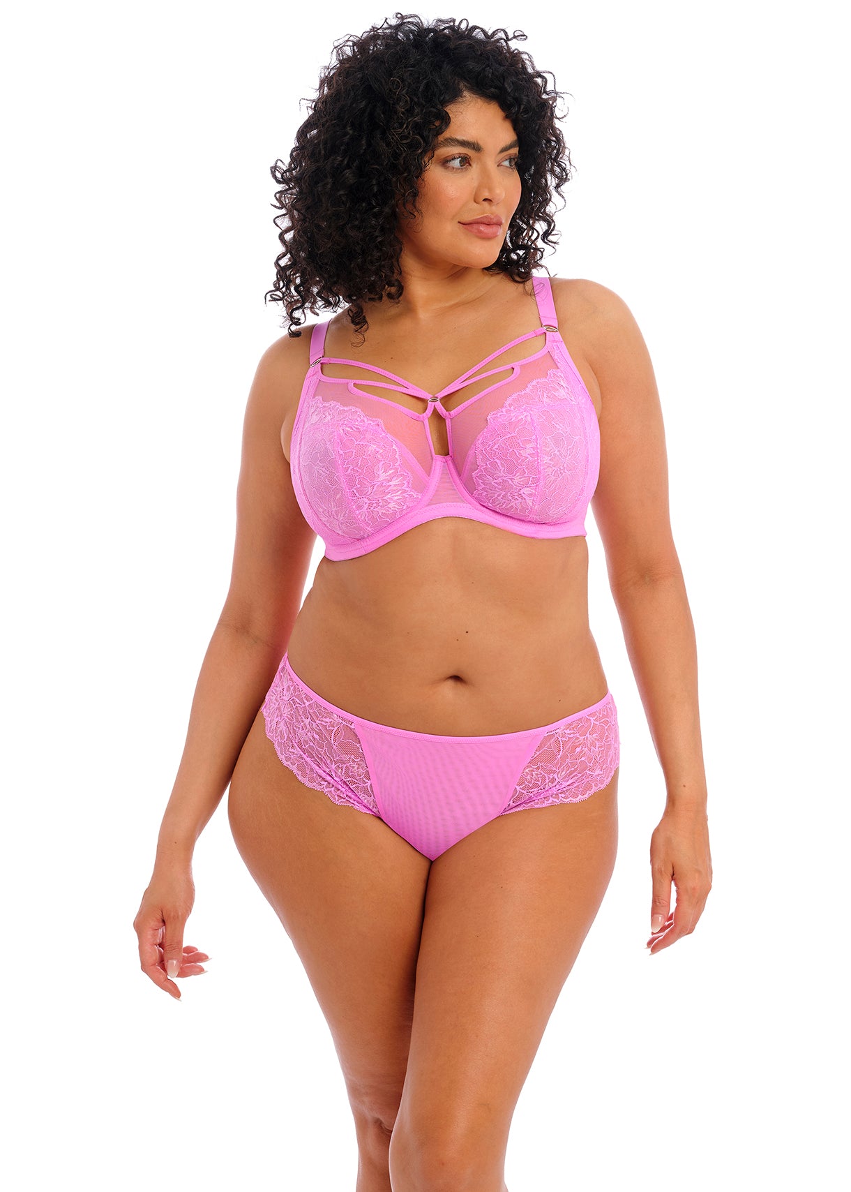 Beautiful vs pink thong size S and Ilumie bra push up 36c like 34c