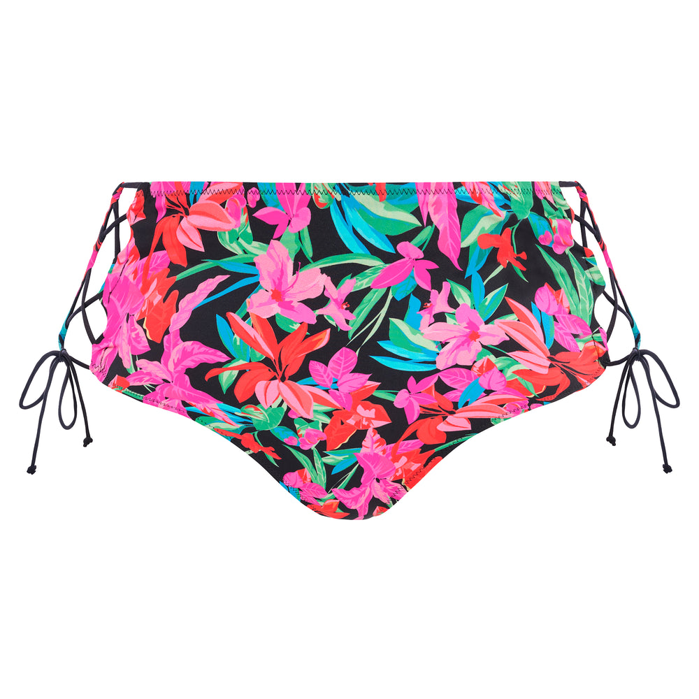 Elomi Plain Sailing Bikini Brief Swim Bottom in Black Daisy (BDY