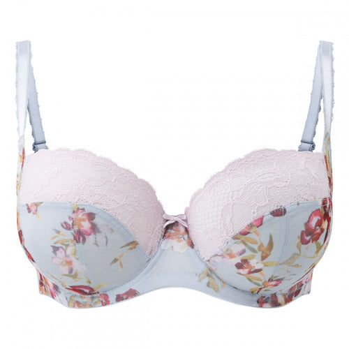 Panache Jasmine Balconette Underwire Bra - Blue Floral