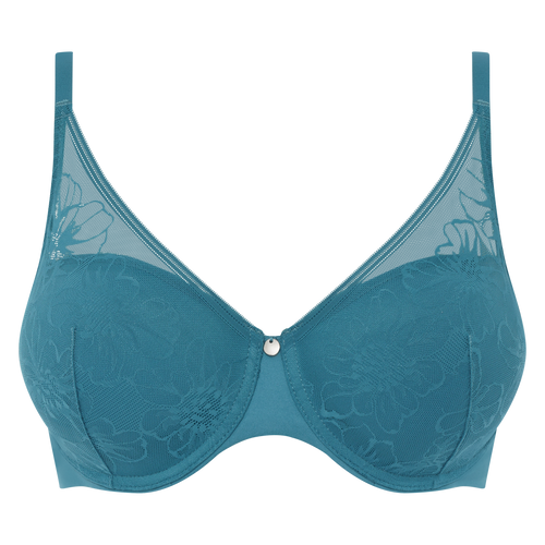 Femilet Kristen Blossom Memory Foam T-Shirt Bra - Blue Manhattan