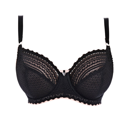 Daisy Lace Underwire - Black