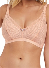 Daisy Lace Bralette - Blush