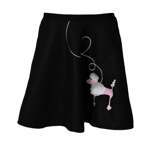 Felt Poodle Skirt with Applique Poodle