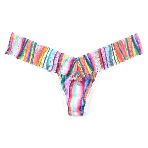 Hanky Panky Daily Lace Printed Thong - Aura