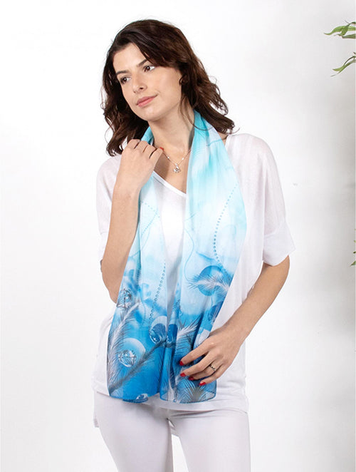 Chiffon Floral Fashion Scarf