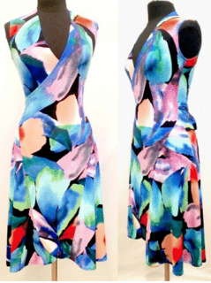 🇨🇦 Brenda Laine Spring Wrap Dress - Size Small