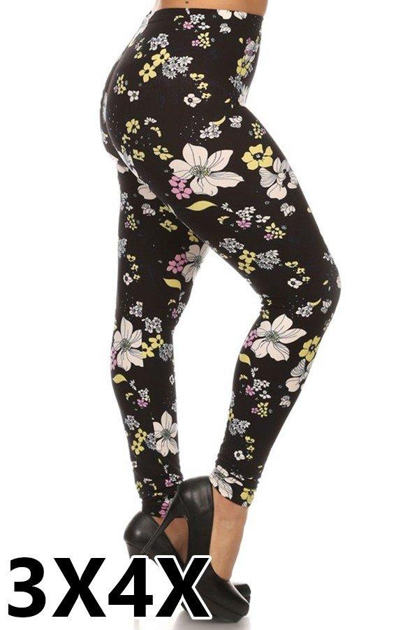 Buy Women's Plus Size Basic Leggings 1X/2X and 3X/4X (3X/4X, 2