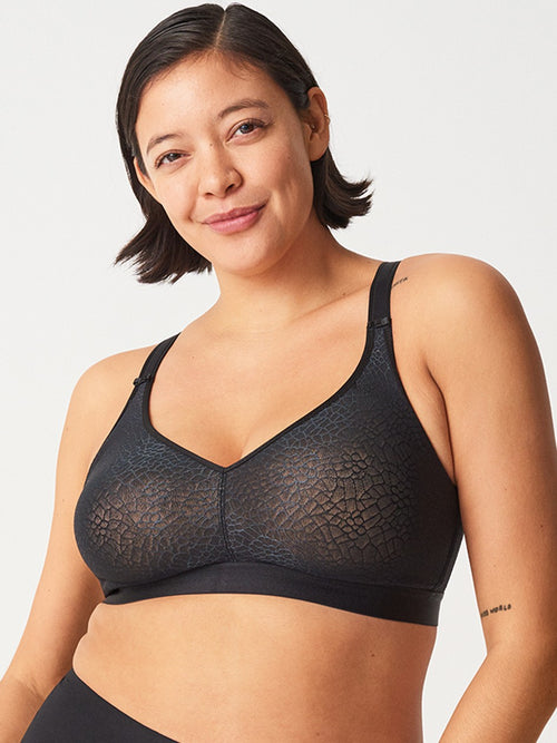 C Magnifique Wire Free Support Bra - Black